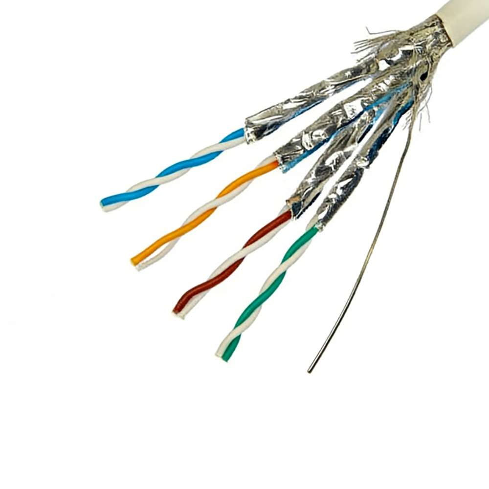 Cat8 Tản nhiệt và độ bền Cáp Bus công nghiệp